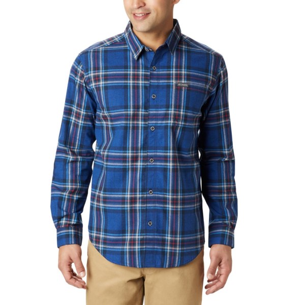 Pánské Košile Columbia Boulder Ridge Long Sleeve Flannel Hnědé IKVGOB605